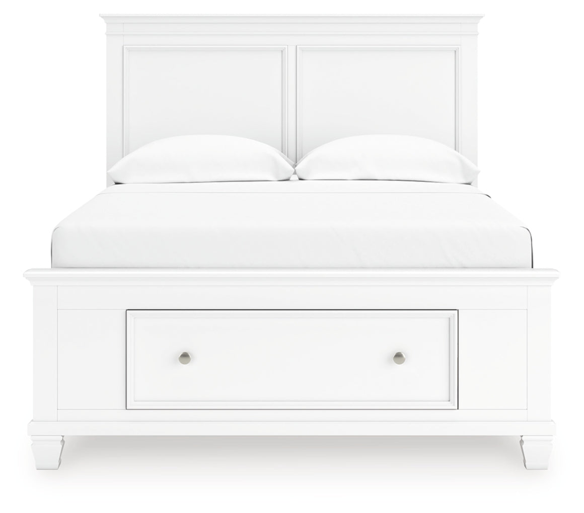 Fortman Full Panel Storage Bed, Dresser, Mirror and Nightstand