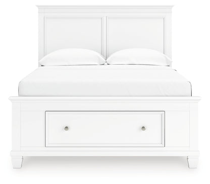 Fortman Full Panel Storage Bed, Dresser, Mirror and Nightstand