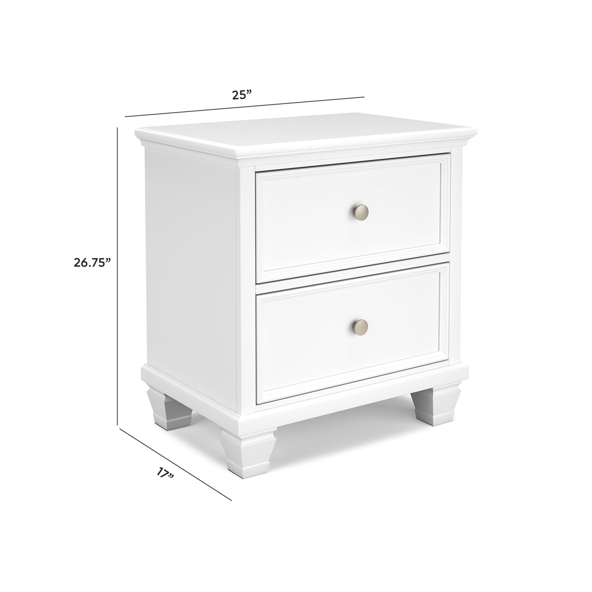 Fortman Two Drawer Night Stand