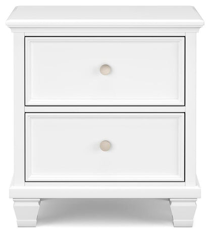 Fortman King Panel Bed with Mirrored Dresser, Chest and Nightstand