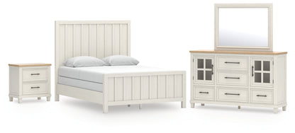Shaybrock Queen Panel Bed, Dresser, Mirror and Nightstand