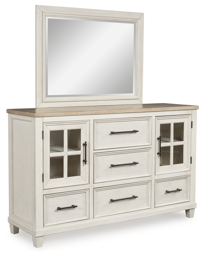 Shaybrock Queen Panel Bed, Dresser, Mirror, Chest and Nightstand