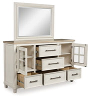 Shaybrock Queen Panel Bed, Dresser, Mirror and Chest