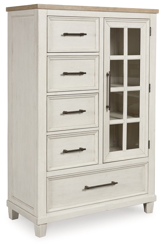 Shaybrock Queen Panel Bed, Dresser, Mirror, Chest and Nightstand