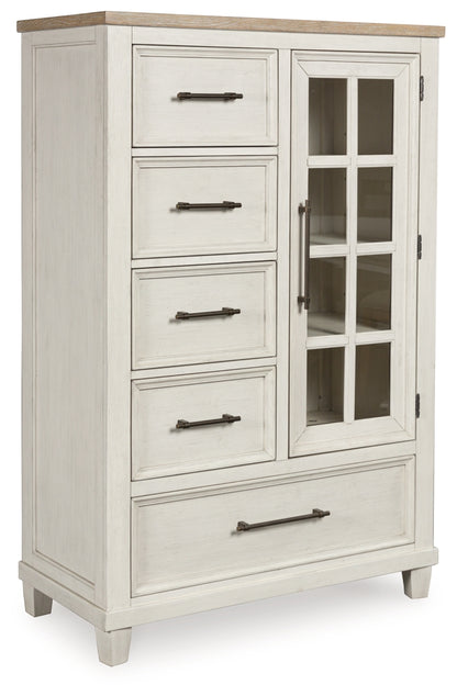 Shaybrock Queen Panel Bed, Dresser, Mirror, Chest and Nightstand