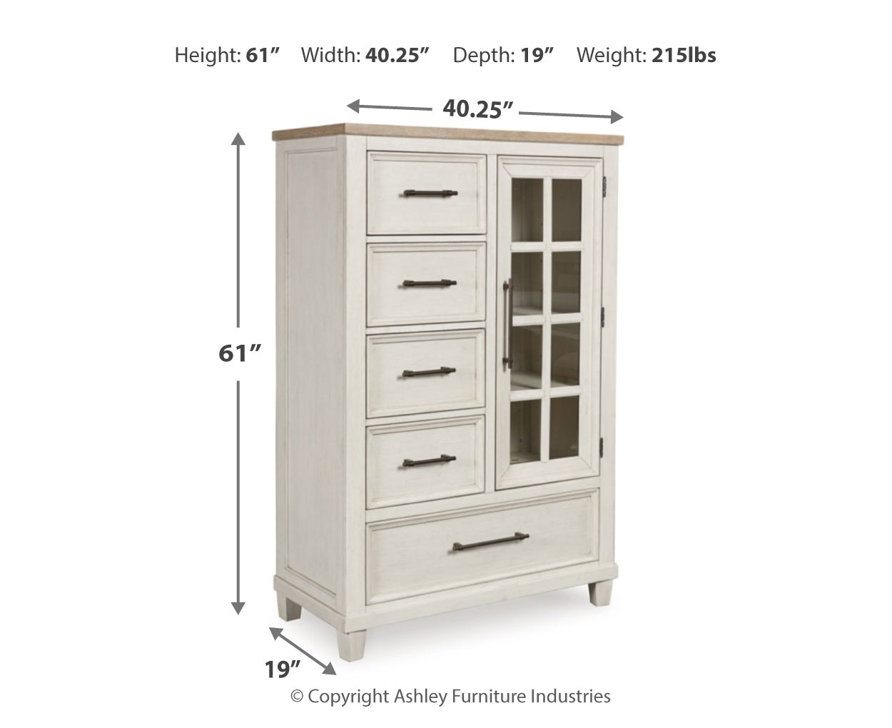 Shaybrock California King Panel Bed, Dresser, Mirror and Chest