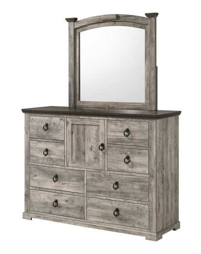 Ella-Mae Dresser Mirror-Reclaimed Grey