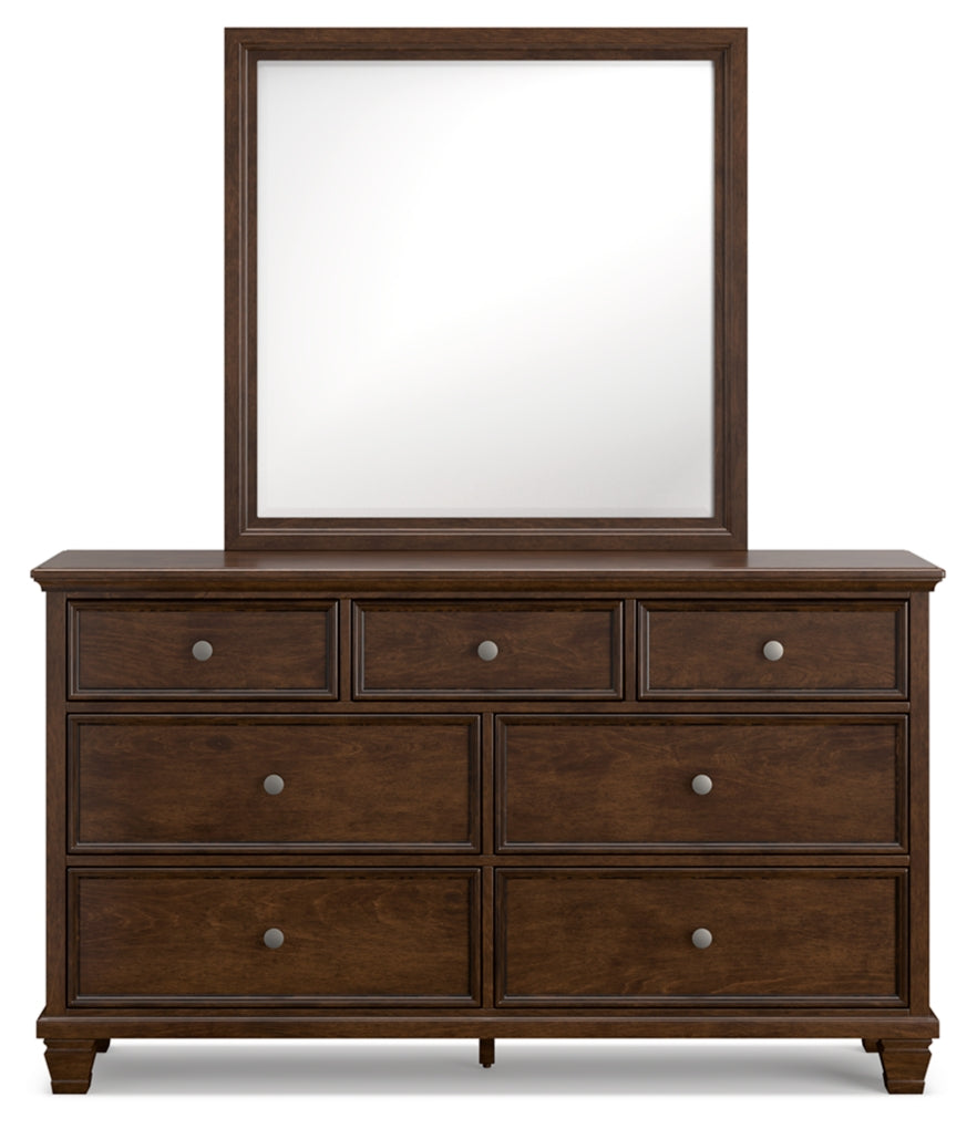 Danabrin Full Panel Storage Bed, Dresser and Mirror