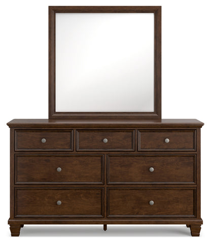 Danabrin Twin Panel Storage Bed, Dresser and Mirror