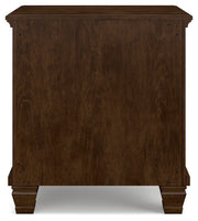 Danabrin King Panel Bed with Mirrored Dresser and Nightstand
