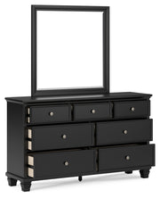 Lanolee Twin Panel Storage Bed, Dresser, Mirror and Nightstand