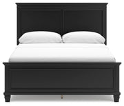 Lanolee Queen Panel Bed with Mirrored Dresser and Nightstand