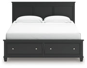 Lanolee King Panel Storage Bed