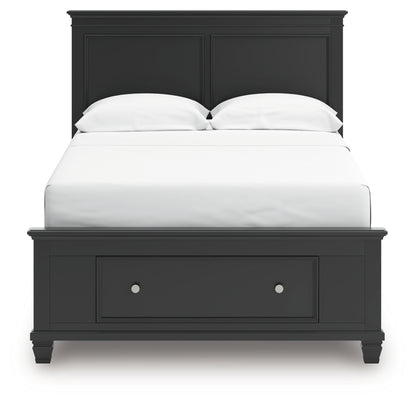 Lanolee Full Panel Storage Bed, Dresser and Mirror