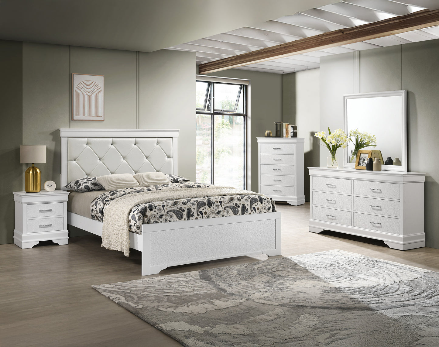 Amalia Night Stand White