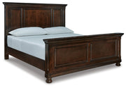 Porter King Panel Bed with Mirrored Dresser, Chest and Nightstand