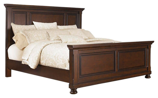 Porter King Panel Bed with Mirrored Dresser and Chest