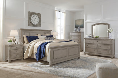 Lettner California King Sleigh Bed with 2 Storage Drawers