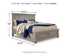 Cama con almacenamiento Lettner Panel