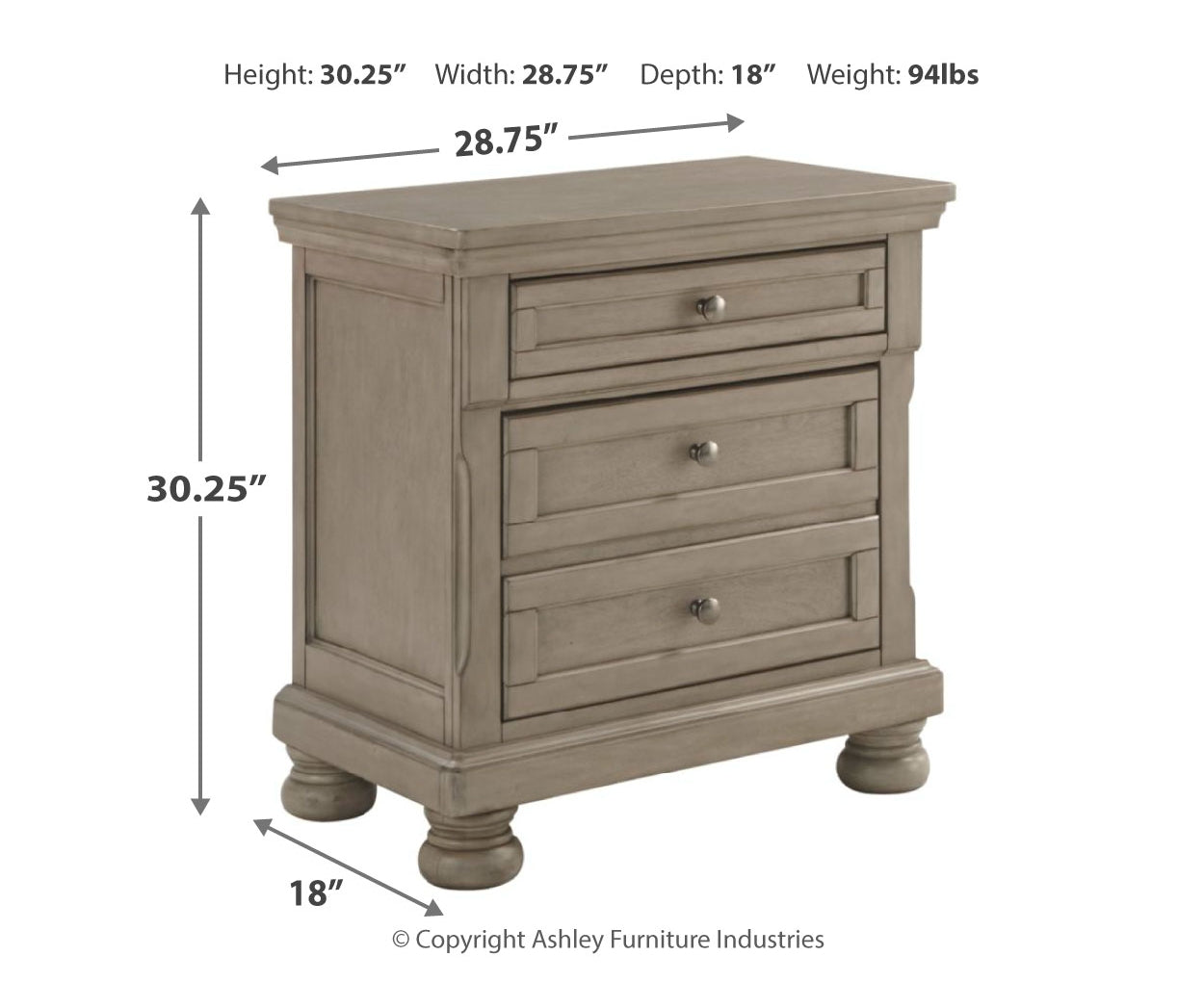 Lettner King Panel Bed with Mirrored Dresser, Chest and Nightstand