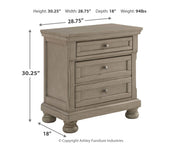 Lettner King Panel Bed with Mirrored Dresser, Chest and Nightstand