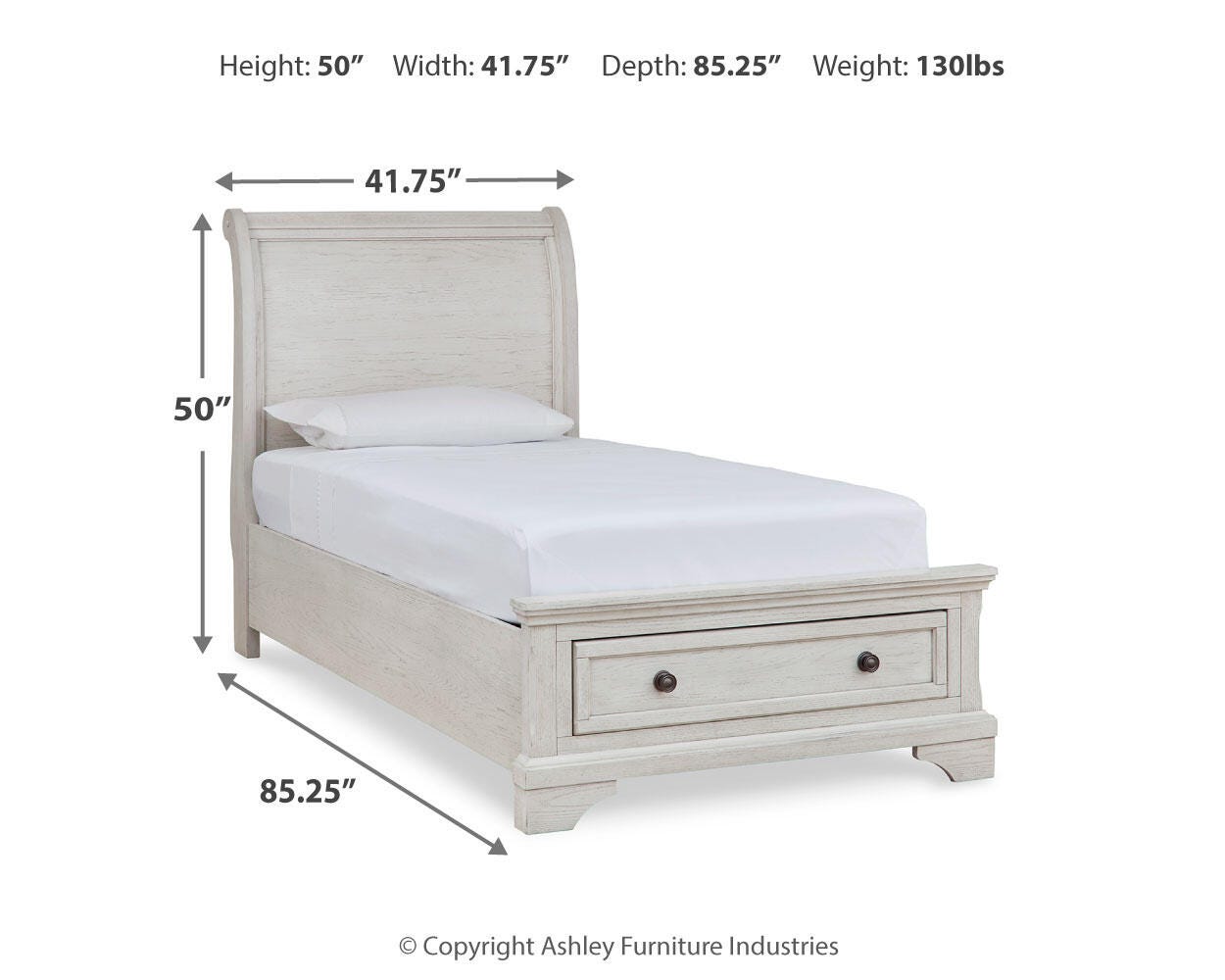 Cama con almacenamiento tipo trineo Robbinsdale