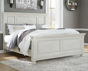 Robbinsdale Queen Panel Bed with Mirrored Dresser