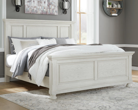 Robbinsdale Queen Panel Bed with Mirrored Dresser