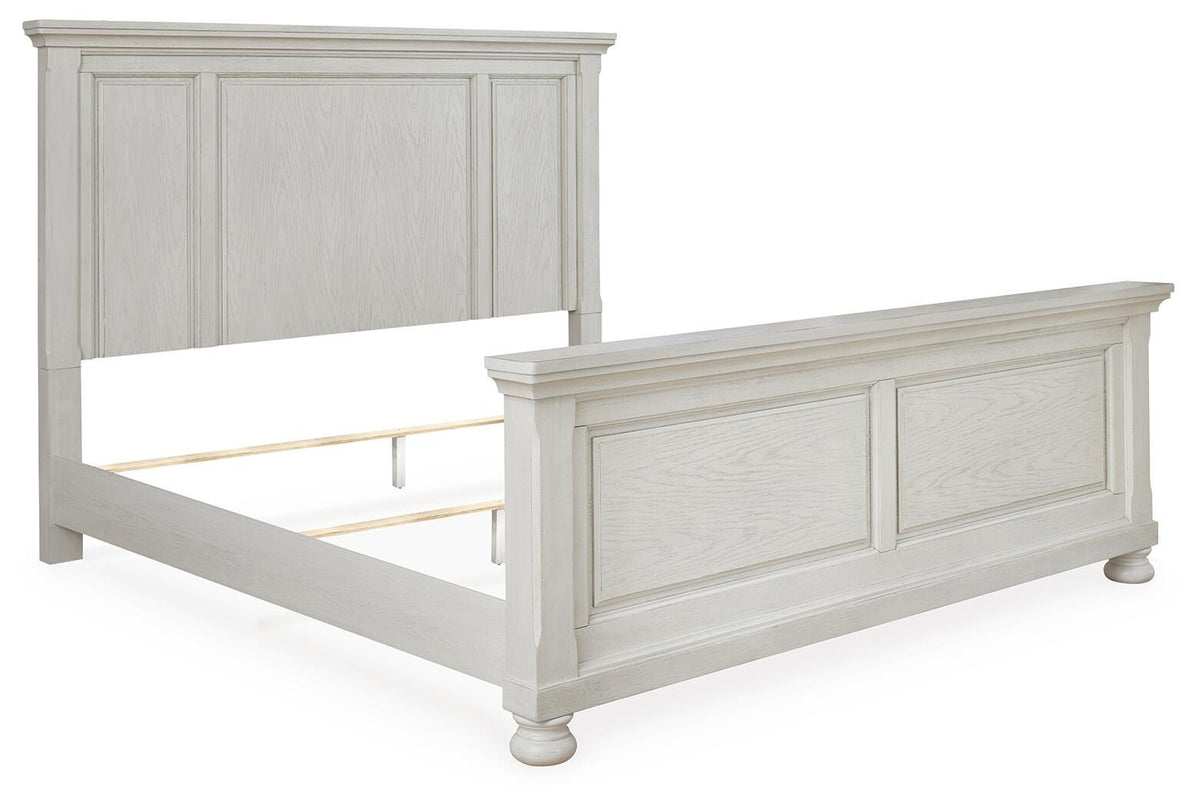 Robbinsdale Queen Panel Bed with Mirrored Dresser