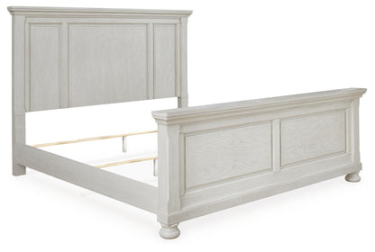 Robbinsdale Queen Panel Bed with Mirrored Dresser