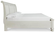 Robbinsdale Queen Sleigh Bed with Storage with Mirrored Dresser