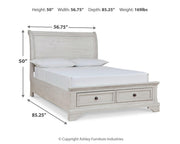 Cama con almacenamiento tipo trineo Robbinsdale
