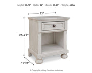 Robbinsdale Twin Sleigh Storage Bed. Dresser, Mirror and Nightstand