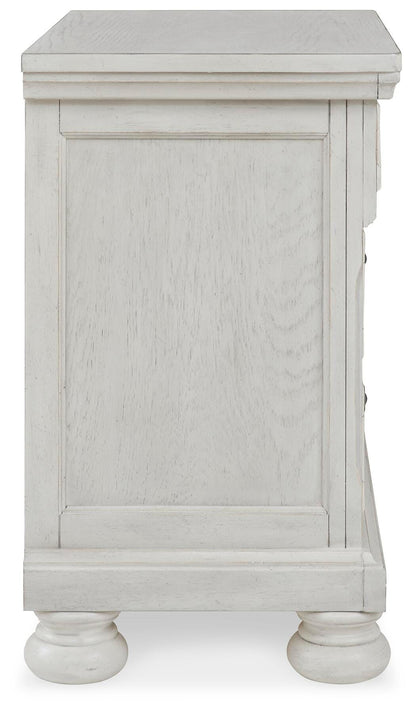 Robbinsdale Queen Panel Bed, Dresser, Mirror and Nightstand