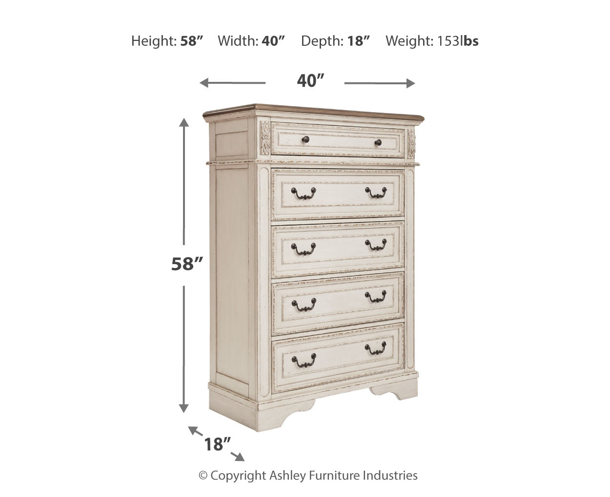 Realyn California King Upholstered Bed with Mirrored Dresser and Chest