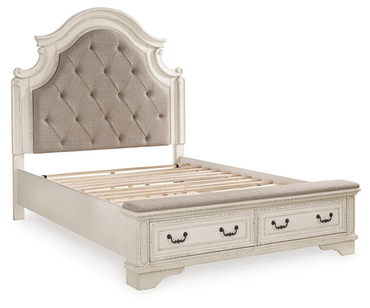 Realyn Queen Upholstered Storage Bed