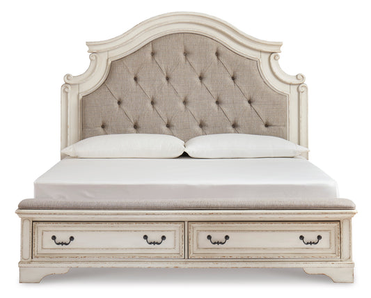 Realyn King Upholstered Storage Bed