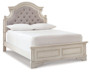 Realyn Full Panel Bed with Mirrored Dresser and Chest