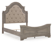 Lettner Queen Panel Bed with Mirrored Dresser