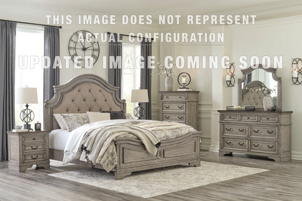 Lodenbay King Panel Bed, Dresser, Mirror, Chest and Nightstand