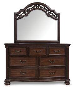 Lavinton Queen Poster Bed, Dresser, Mirror and Chest