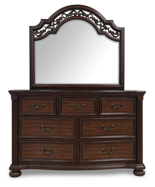 Lavinton King Poster Bed, Dresser, Mirror, Chest and Nightstand