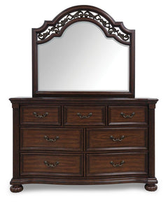 Lavinton California King Poster Bed, Dresser, Mirror and 2 Nightstands