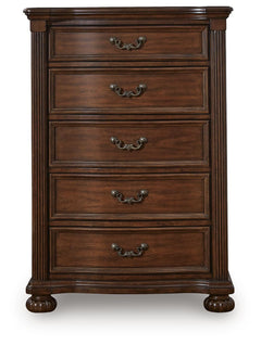 Lavinton King Poster Bed, Dresser, Mirror, Chest and Nightstand
