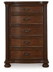 Lavinton California King Poster Bed, Dresser, Mirror, Chest and Nightstand