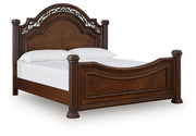 Lavinton King Poster Bed, Dresser, Mirror, Chest and Nightstand