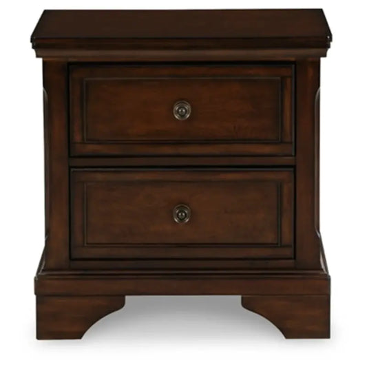 Dark Wood Nightstand