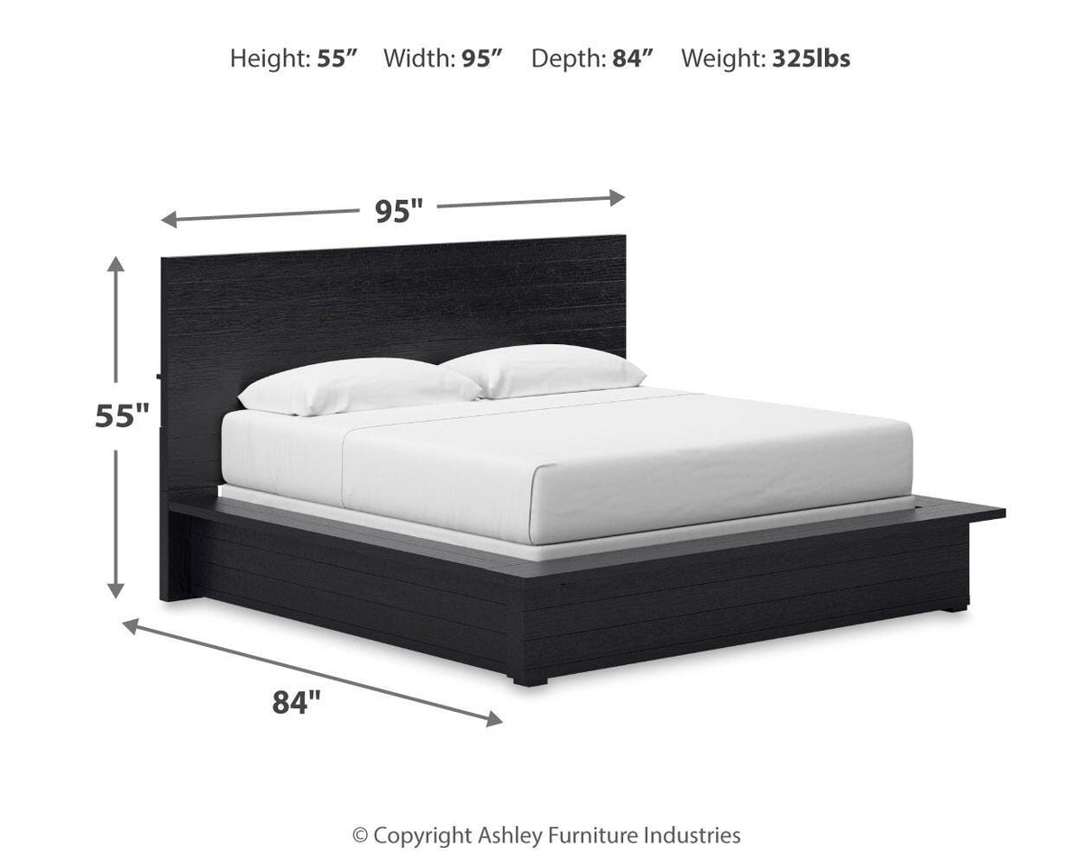 Londer King Panel Bed