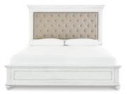 Kanwyn Queen Panel Bed with Mirrored Dresser, Chest and Nightstand