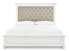 Kanwyn Queen Panel Bed with Mirrored Dresser, Chest and Nightstand